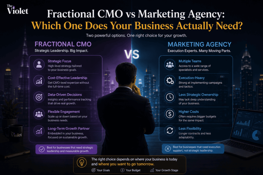 Fractional CMO vs Marketing Agency Which One Does Your Business Actually Need