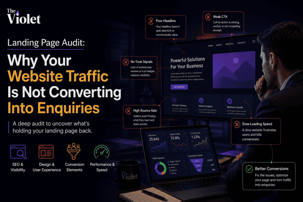 Landing Page Audit Why Your Website Traffic Is Not Converting Into Enquiries